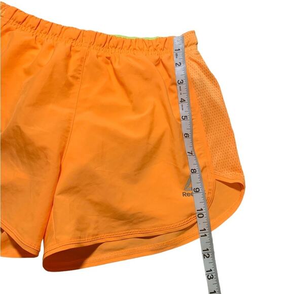 Reebok Athletic Running Shorts Neon Orange Size XS - Picture 8 of 9